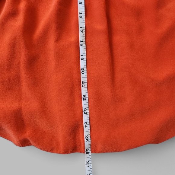 ARITZIA Babaton Orange 100 % Silk Tank Top Sleeveless Dress Size S Coquette - Picture 13 of 15